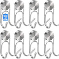 Heavy Duty Magnetic Hook Set - Stainless Steel Wall Hooks for Cruise, Kitchen, Office & Home Storage