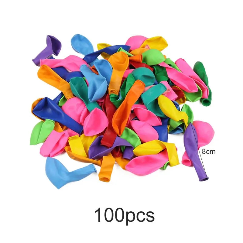 50/100pcs Latex Spiral & Round Balloons for Party Wedding Festival Decorations