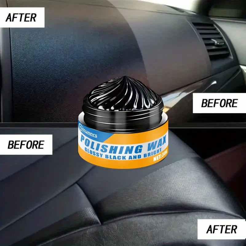 Leather Car Dashboard Repair Wax - Anti-Aging Interior Shine & Restoration