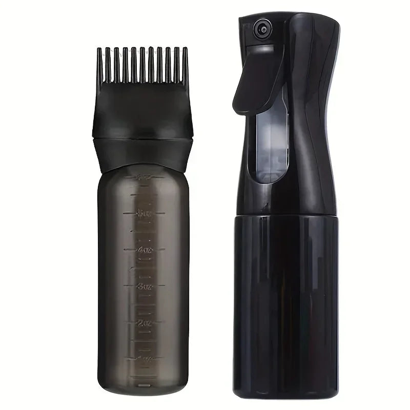 Refillable Hair Dye Spray Bottles with Root Comb and Fine Mist – 2 Pack