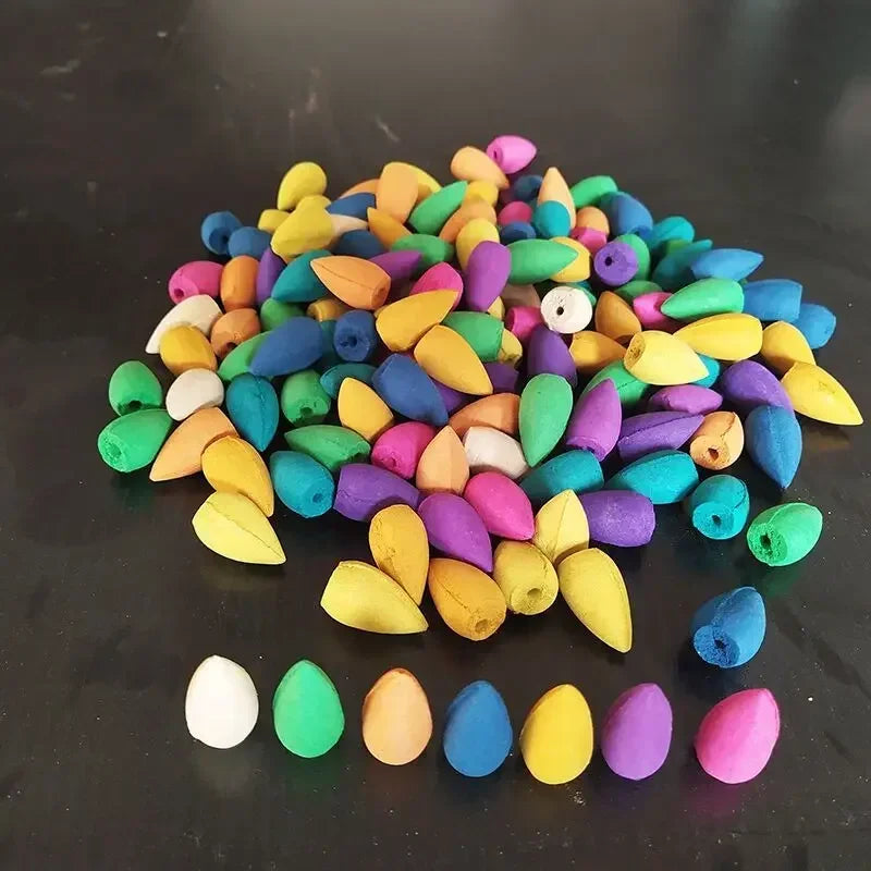 Natural Backflow Incense Cones 20/50/100pcs Bulk Sandalwood Lavender Scents