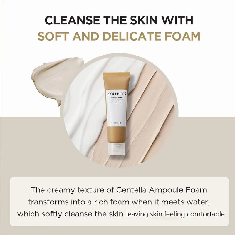 Gentle Facial Cleansing Foam with Centella for Sensitive Skin - 125ml