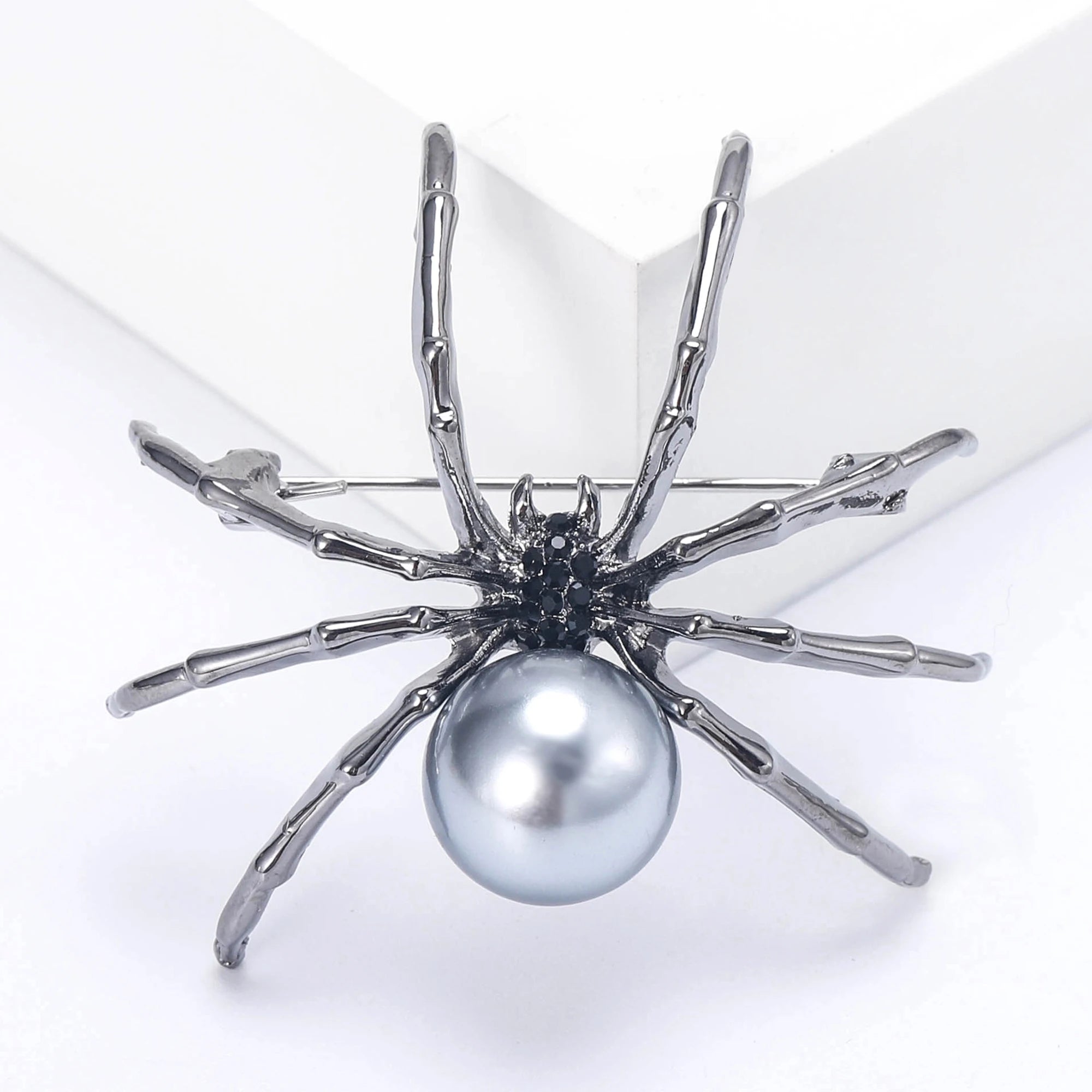 Women's Pearl Spider Brooch Halloween Party Accessory - Gift Jewelry