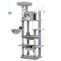 Large Multi-Level Cat Tree Tower with Scratching Posts and Caves for Indoor Cats
