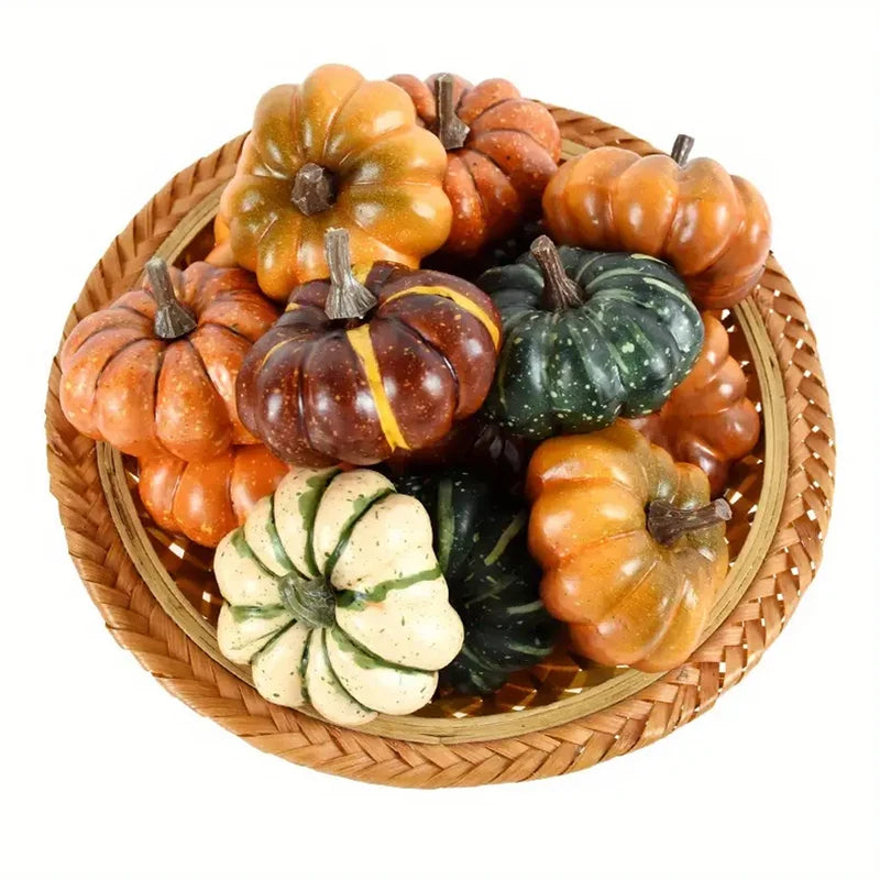 Autumn Faux Pumpkins Decorations for Thanksgiving Harvest Home DIY Crafts Halloween
