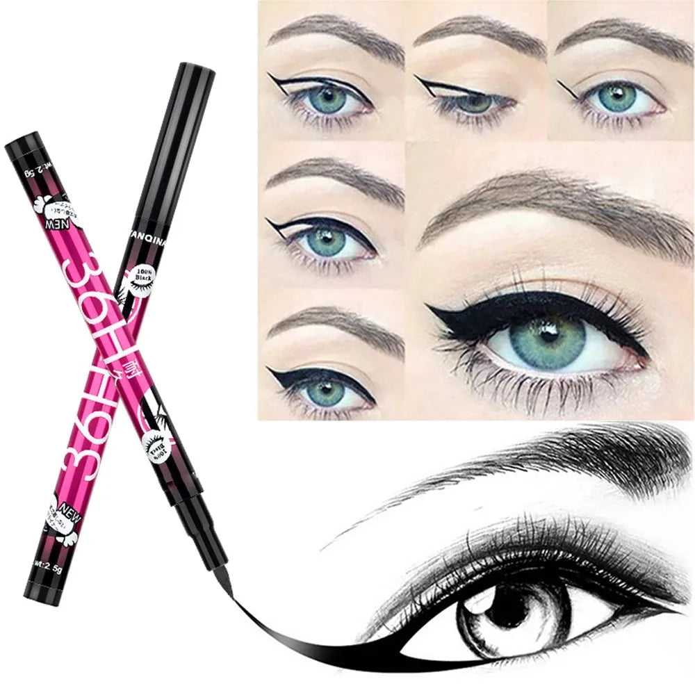 Liquid Eyeliner Pen - Waterproof, Long-Lasting, Ultra-Fine Tip, 36H Wear