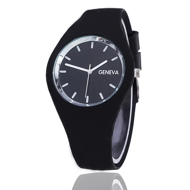 Women Quartz Watch Casual Sports Silicone Wristwatch Multiple Colors