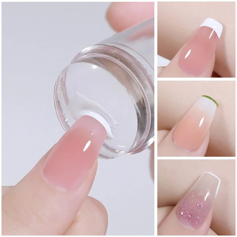 Nail Art Stamping Plates Kit with Silicone Stamper & Templates for French Manicure