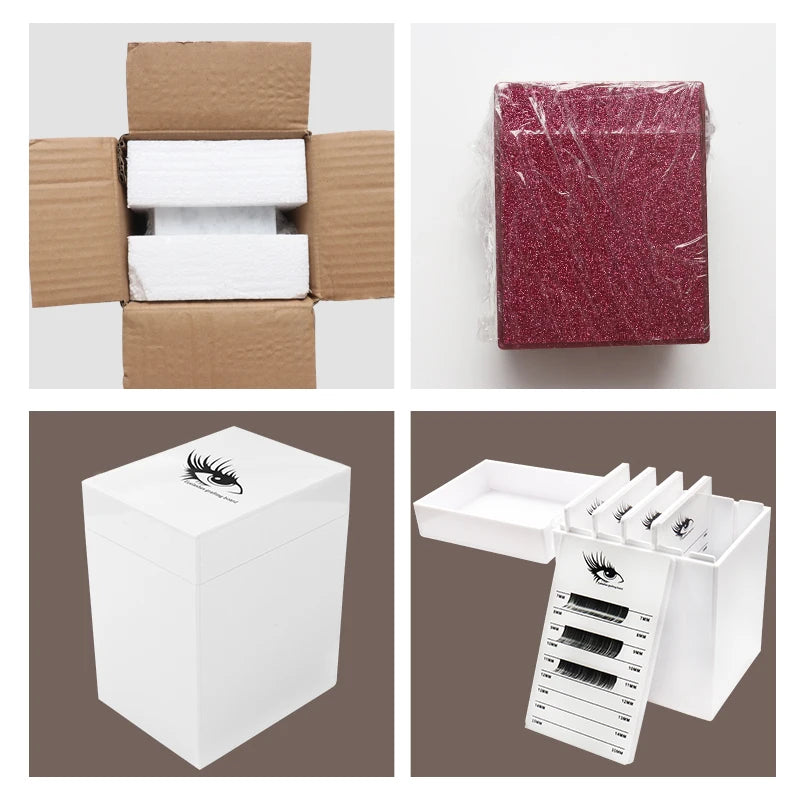 5/10 Layers Lash Storage Box Organizer for Eyelash Extension Tools - Acrylic Display Stand