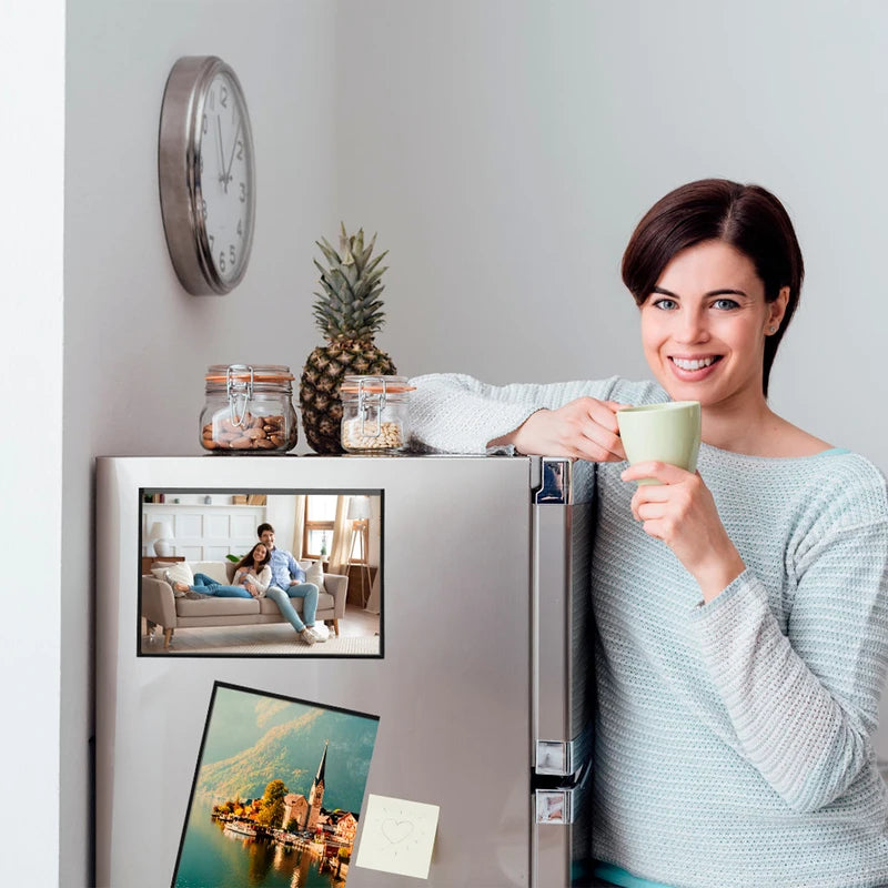 Magnetic Picture Frames Set for Photos on Refrigerator and Metal Surfaces - 6/10/20 Pcs