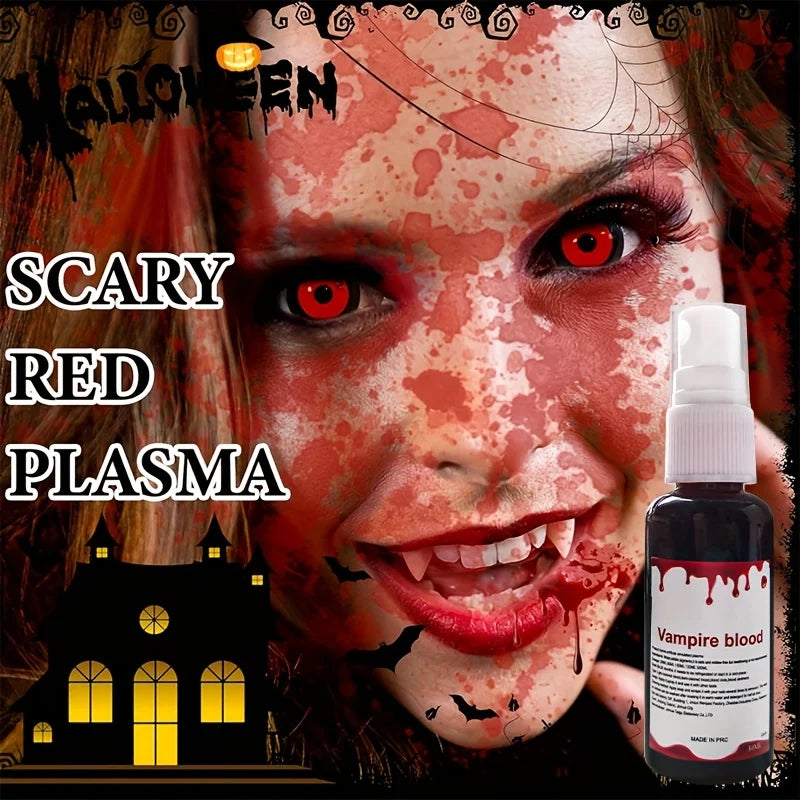 Halloween Washable Fake Blood Spray for Wound & Battle Damage Makeup