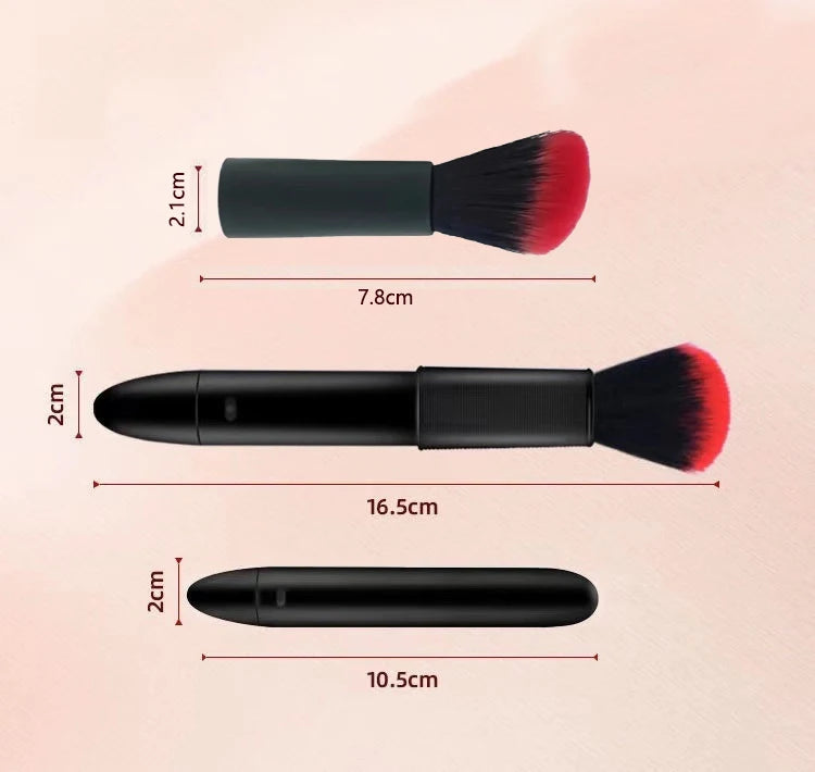 Electric Makeup Brush with Vibration & 10 Gears - Rechargeable Multifunctional Cosmetic Tool