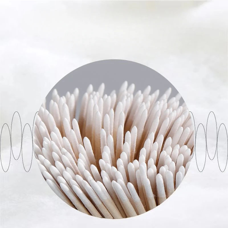 Disposable Micro Cotton Swab Brushes for Makeup & Lash Extension Removal - 100/300/500 Pc