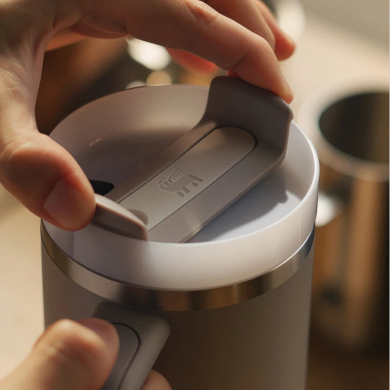 887ml Insulated Stainless Steel Water Bottle with Straw - Vacuum Leakproof Mug