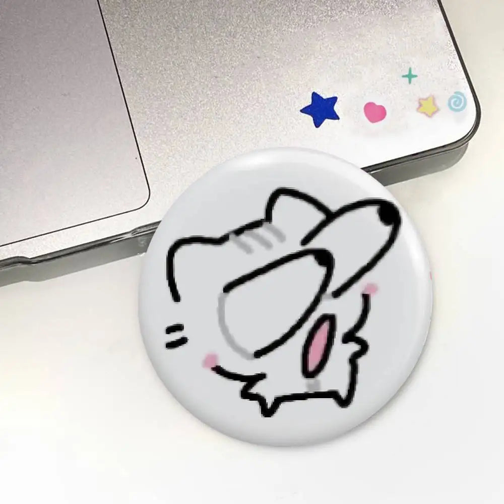 Cute Cat Badge Pin Set - Bright Printed Icon Button Brooch for Clothing & Accessories