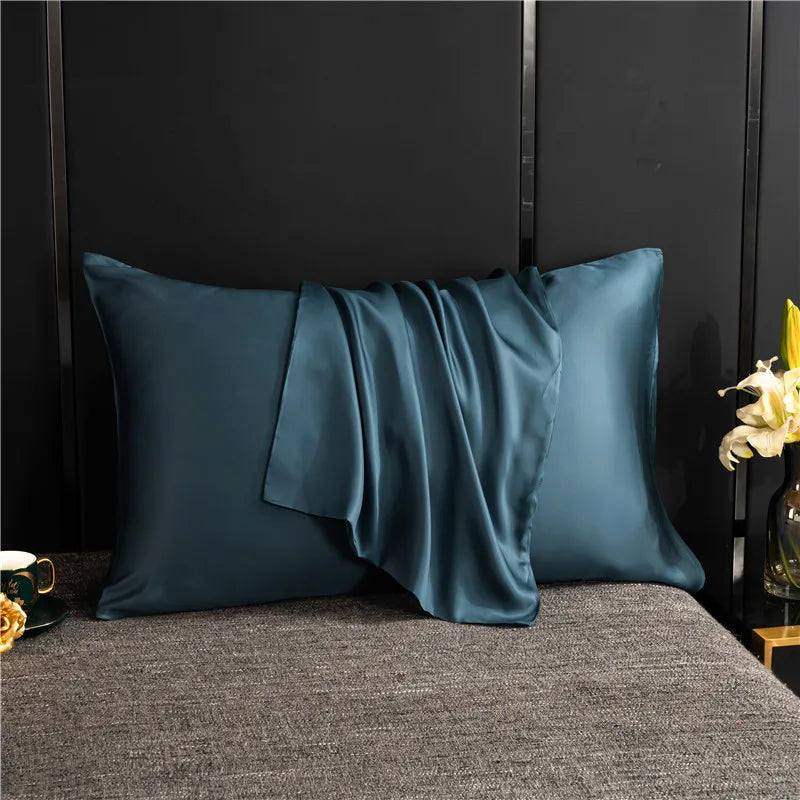 Natural Mulberry Silk Pillowcase - High-Quality Solid Color Bedding Cover