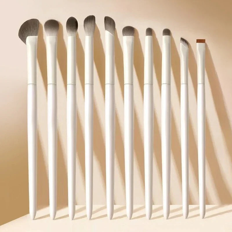 Natural Eye Makeup Brush Set - 5/6/8/10 Pcs Ultra Soft Eyeshadow & Eyeliner Brushes