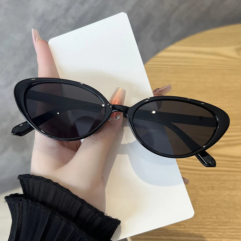 Retro Cat Eye Sunglasses for Women Men Rivet Triangle Style Multi Color Fashion Eyewear