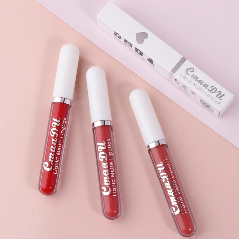 Matte Lip Gloss Liquid Lipstick - Waterproof Long-Lasting Lip Stains for Adults