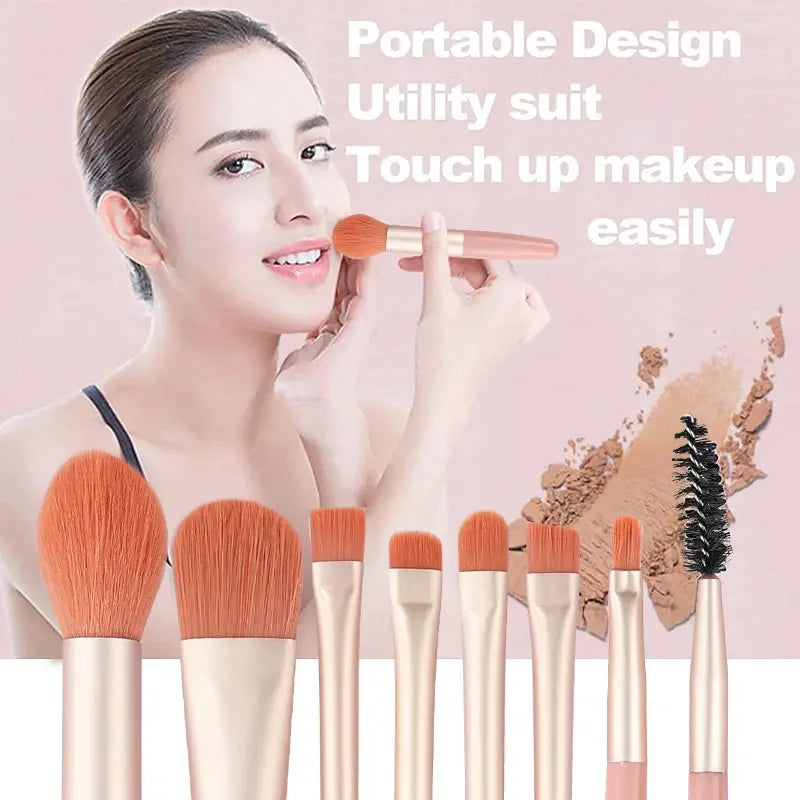 Professional Makeup Brush Set 8/20 Pcs Fluffy Cosmetics Tools for Face & Eyes