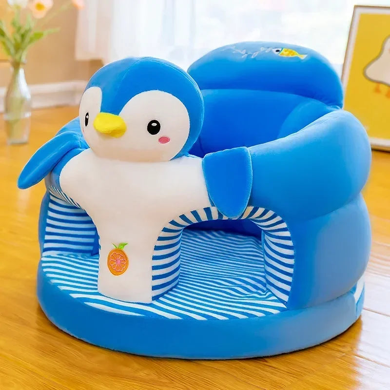 Baby Sofa Cover Plush Child's Feeding Chair Cushion with Back Support