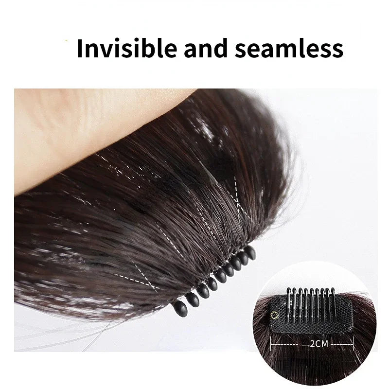 Synthetic Hair Clip-In Bangs Extension for Women Girls - Natural Fake Fringe