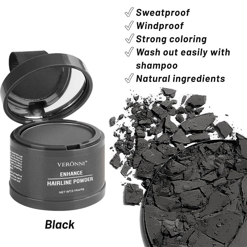 Hairline Concealer Powder for Natural Hair Line Coverage - 14 Colors