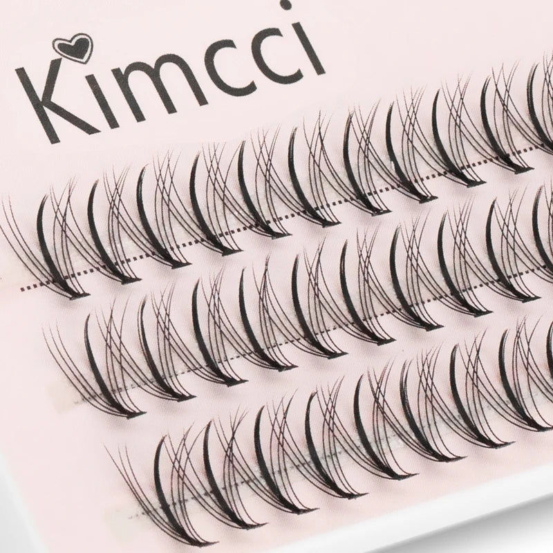 False Eyelash Clusters - Handmade Sandwich Mink Extensions, 60 Clusters