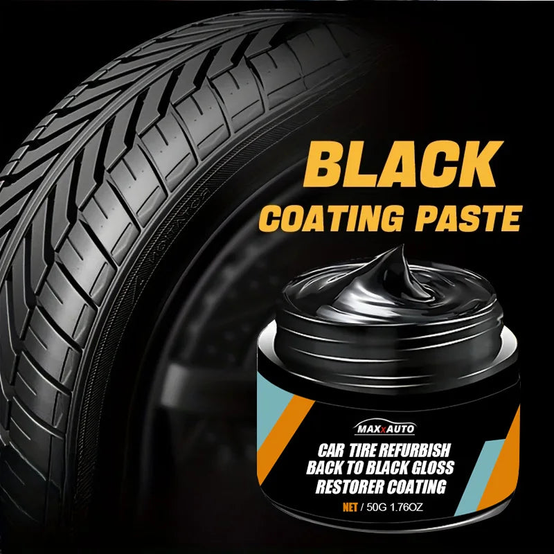 Car Tire Shine & Protection Wax - Long-Lasting Gloss & Anti-Aging Coating