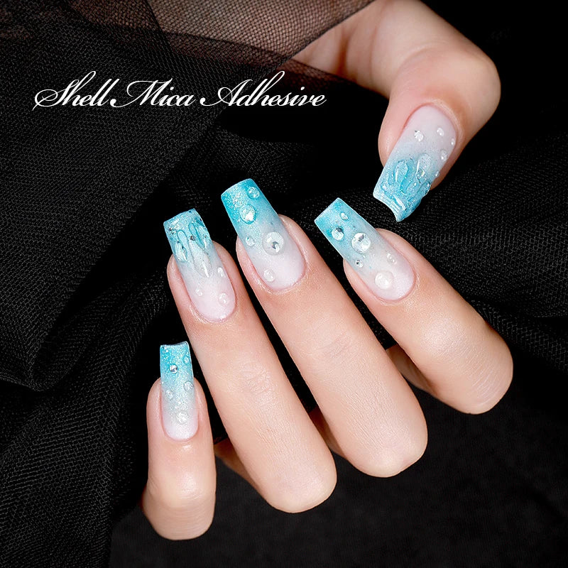 Water Drop Wave Gel Nail Polish Clear Ripple Gel Varnish 15ml - Flawless Manicure