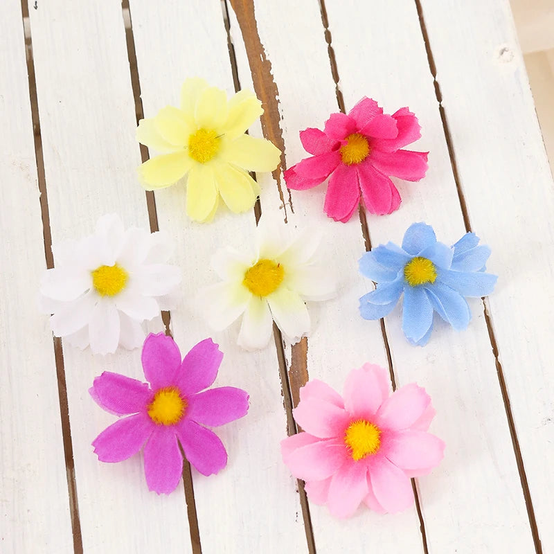Artificial Flower Bouquets Set - Silk Daisy Flowers for Home Decor & Weddings