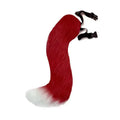 Cat Fox Plush Tail Cosplay Accessory for Role Play Halloween Kawaii Costume