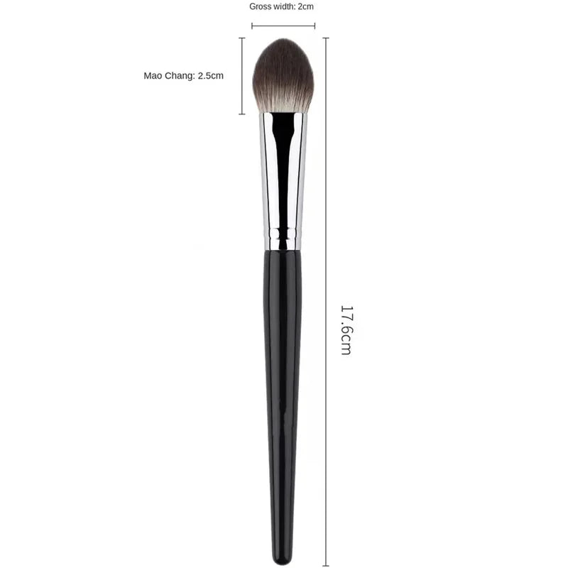 Mini Face Blush Brush Set - Powder, Cream & Liquid Makeup Tools for Precise Application