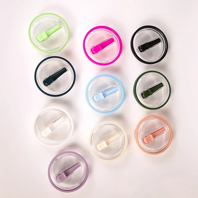 Spill-Proof Cup Cover for 30oz Tumblers with Flip Straw Lid - Reusable Water Bottle Accessory