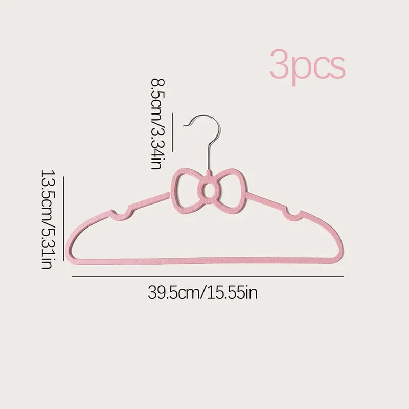 3-Pack Plastic Clothing Hangers - Space Saving Closet Organizers for Clothes