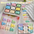 9-Grid Macaron Oil Painting Gel Set for Nails - Vibrant No Wipe Nail Polish
