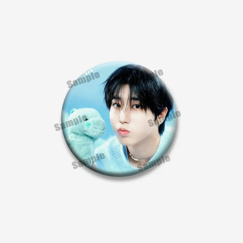 Kpop Boys Band Coin Badge Lapel Pin Jewelry for Fans - Multiple Colors & Sizes