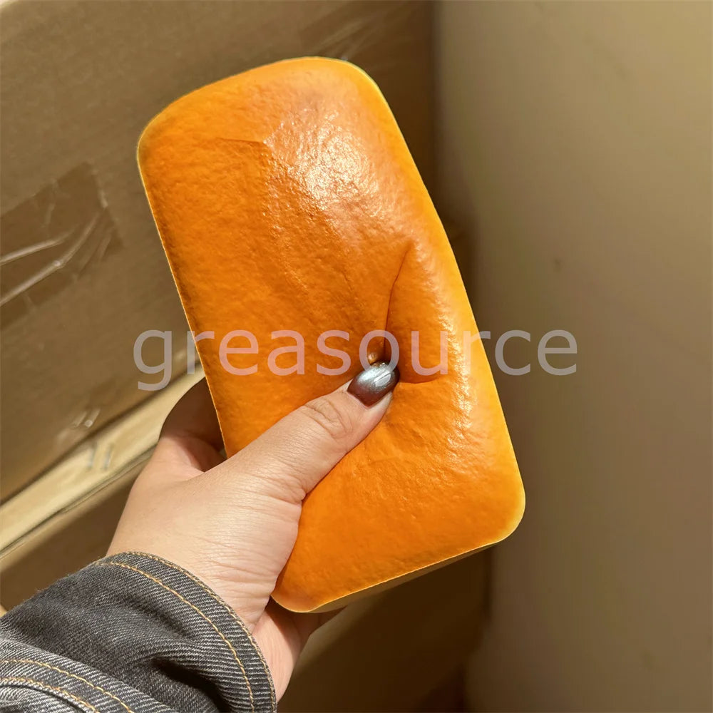 Soft Cheese Sponge Model - Rectangular Squishy Cake Decoration 10x2.3inch