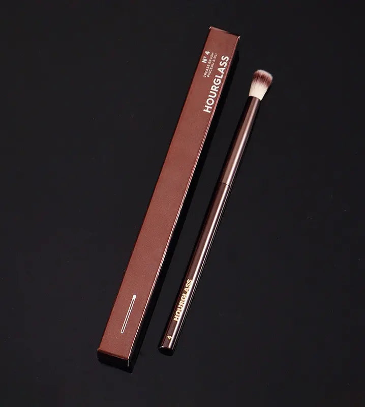Professional Makeup Brush Set with Metal Handle - Eye Shadow & Highlighter Tools
