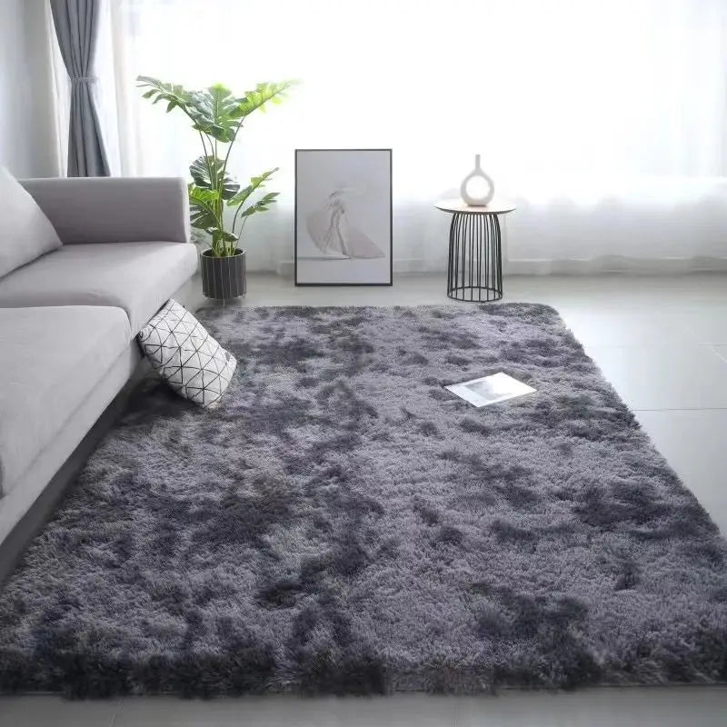 Children's Room Non-Slip Washable Tie-Dye Rug - Machine Washable Carpet Mat for Living Room & Bedroom