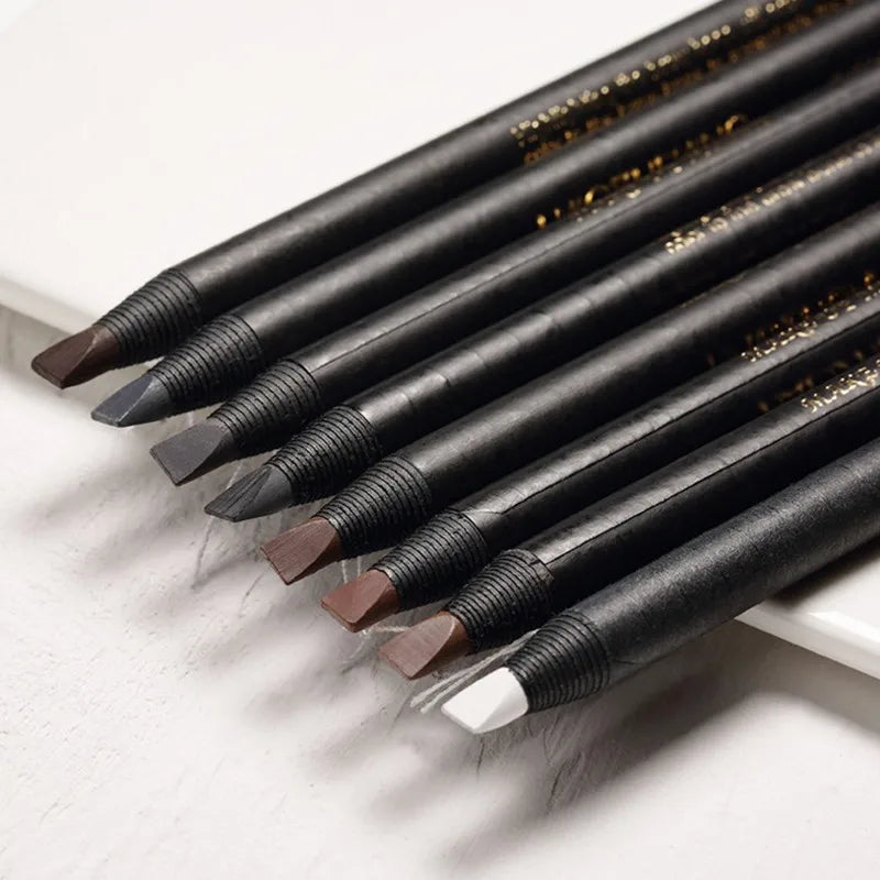12PCS Waterproof Microblading Eyebrow Pencil Set - Natural, Long-Lasting, Easy to Apply