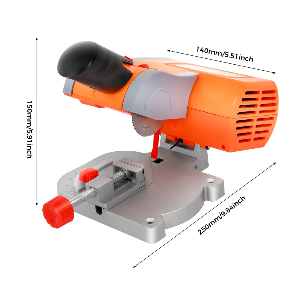 Mini Cut-Off Saw 7800RPM 90W Electric Cutting Machine for Wood, Metal, Plastic