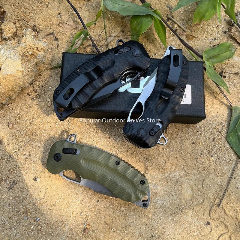 Survival Folding Knife with Belt Clip - Camping and Outdoor Multi-Tool
