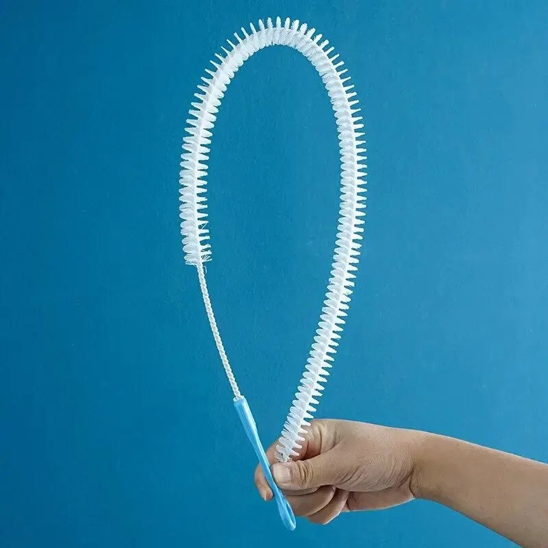 Flexible Drain Cleaning Brush for Pipes and Sinks - 48/65/71cm, Bendable Plumbing Tool
