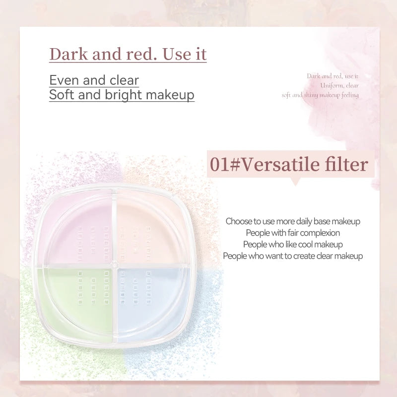 Color Setting Powder for Matte Oil Control - Soft Focus Finish, Multiple Shades