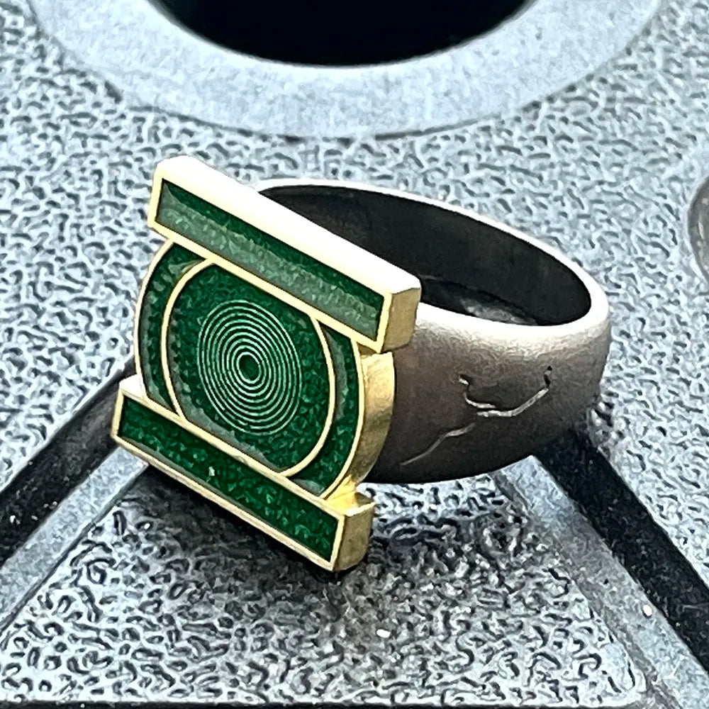 DC Lanterns Green Lantern Corps Ring Metal Cosplay Prop Collectible Accessory