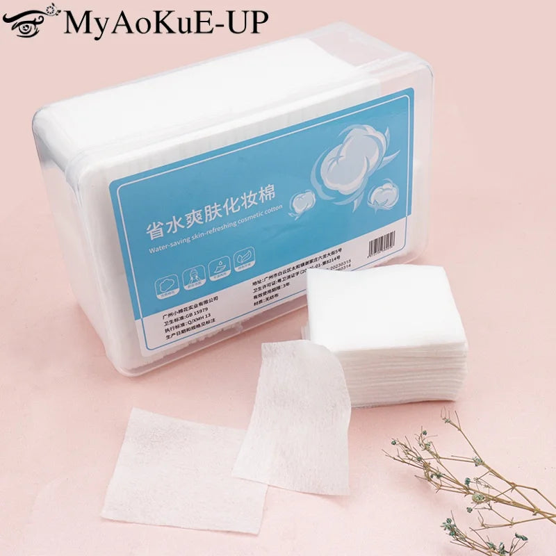 Disposable Makeup Cotton Pads 1000Pcs Soft Facial Cleansing Wipes with Box