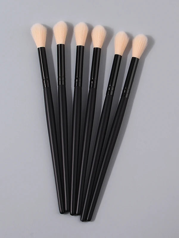 Champagne Makeup Brush Set with Highlight, Eyeshadow & Nose Brushes - Soft Bristles