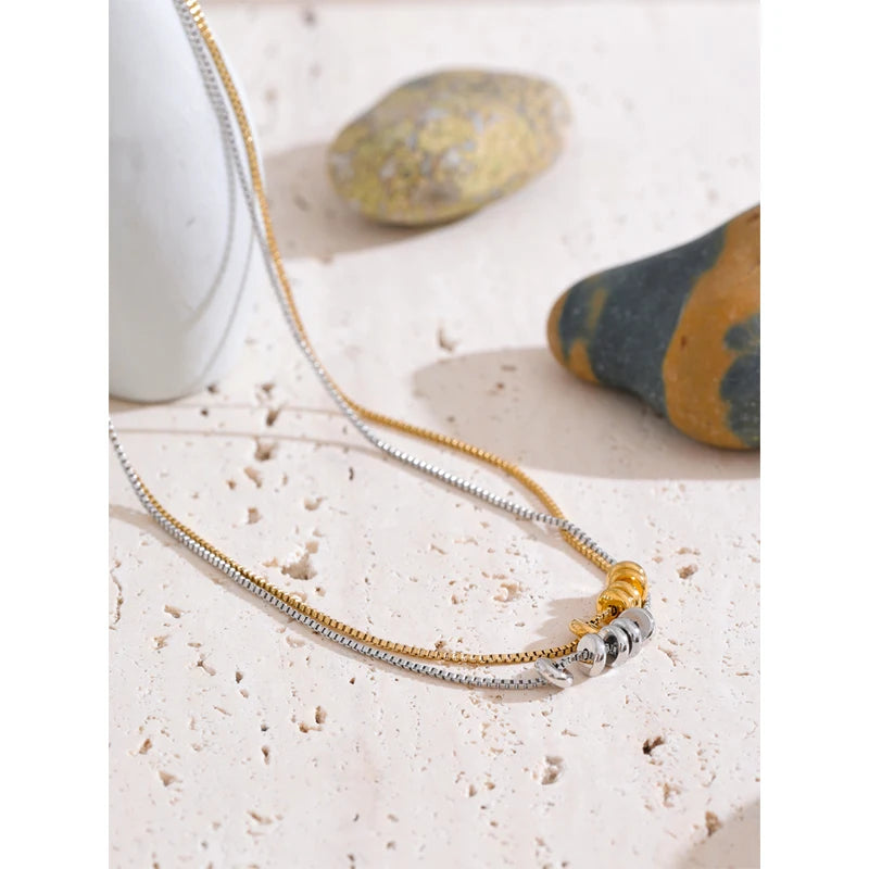 Stylish Zirconia Necklace Pendant - Removable Round Jewelry in Gold Color
