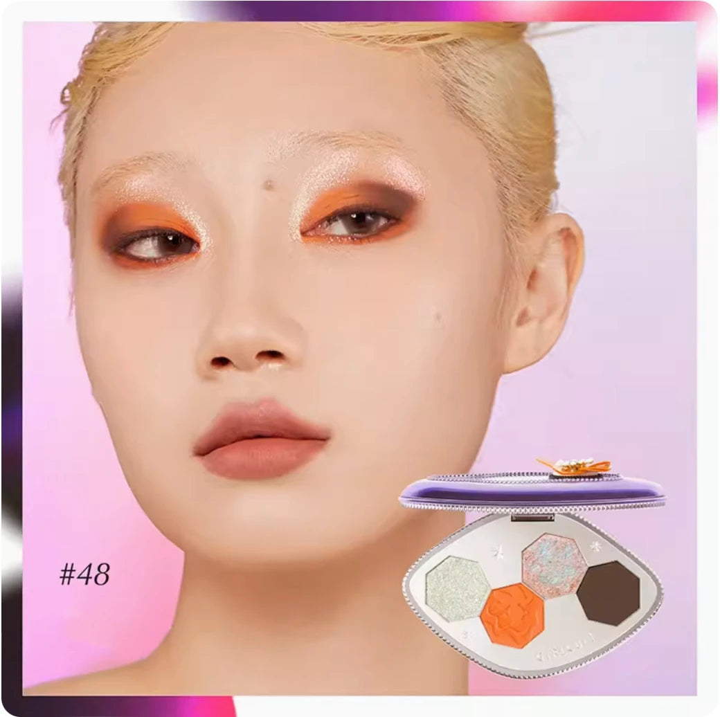 Girlcult Illusion Eyeshadow Palette - Matte Pearl Shimmer Chameleon Colors